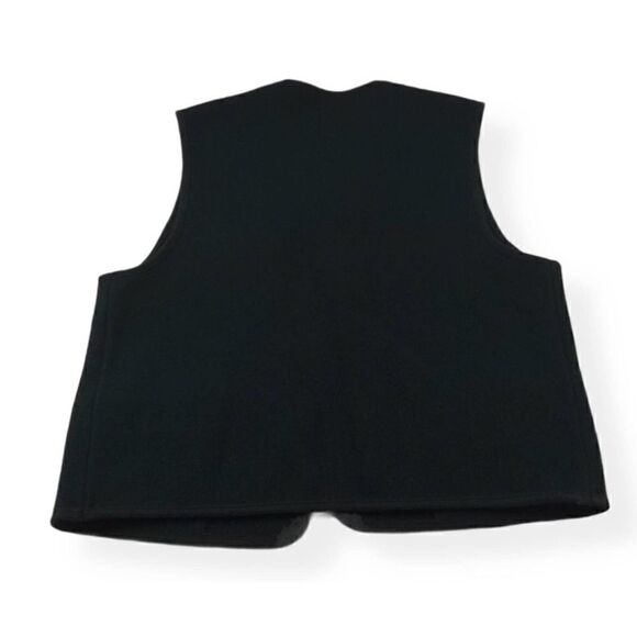 Giesswein Wool One Button Green Vest 38 Vtg 80s - Picture 7 of 8